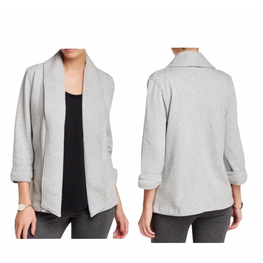 Theory Light Gray Ashbey Growing Cardigan Sweater